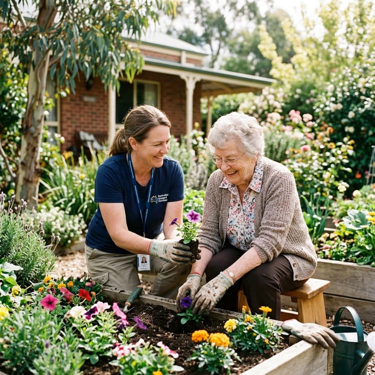 Gardening and active outdoor support session